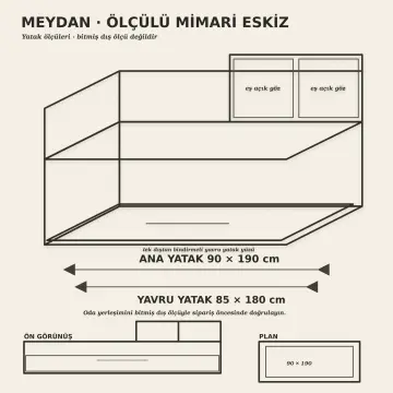 Meydan 90x190 Yavrulu Sedir