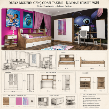 Derya Modern Genç Odası Takımı