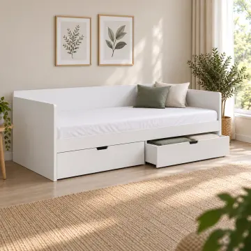 Eksen 90x190 Çekmeceli Sedir