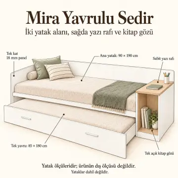 Mira 90x190 Yavrulu Sedir