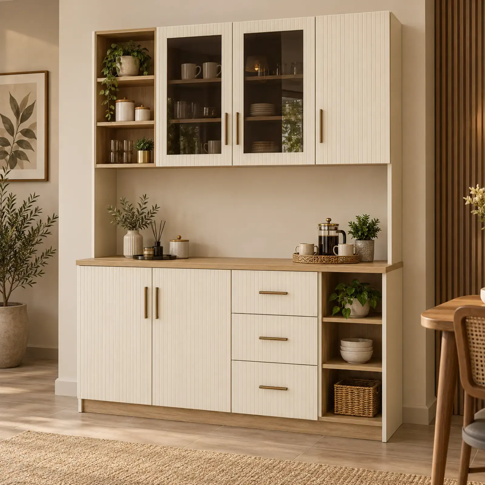Lavernia 150 cm Reflekte Camlı Membran Kahve Köşesi