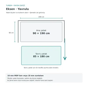 Eksen 90x190 Yavrulu Sedir