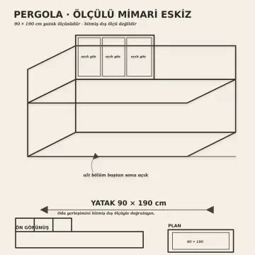 Pergola 90x190 Sedir