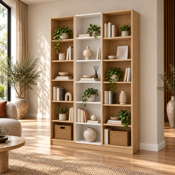 Katre 120 Sonomo Asimetrik Açık Raflı Kitaplık