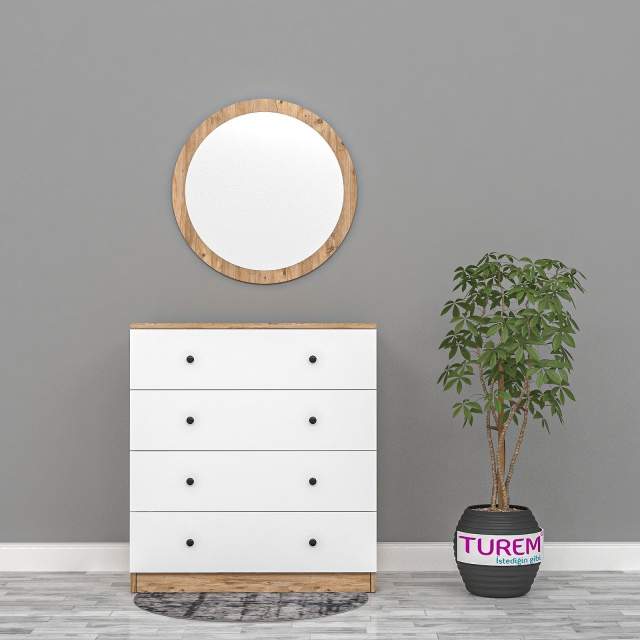 Aysen  Aynalı Şifonyer