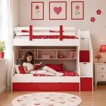 Yandan Korumalı Merdivenli Ranza