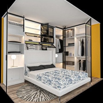 Progress Reflekte Yatak Üstü Gardrop