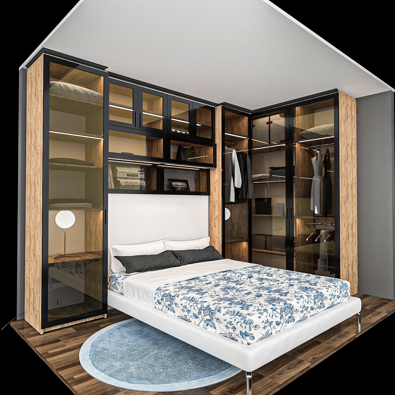 Progress Reflekte Yatak Üstü Gardrop