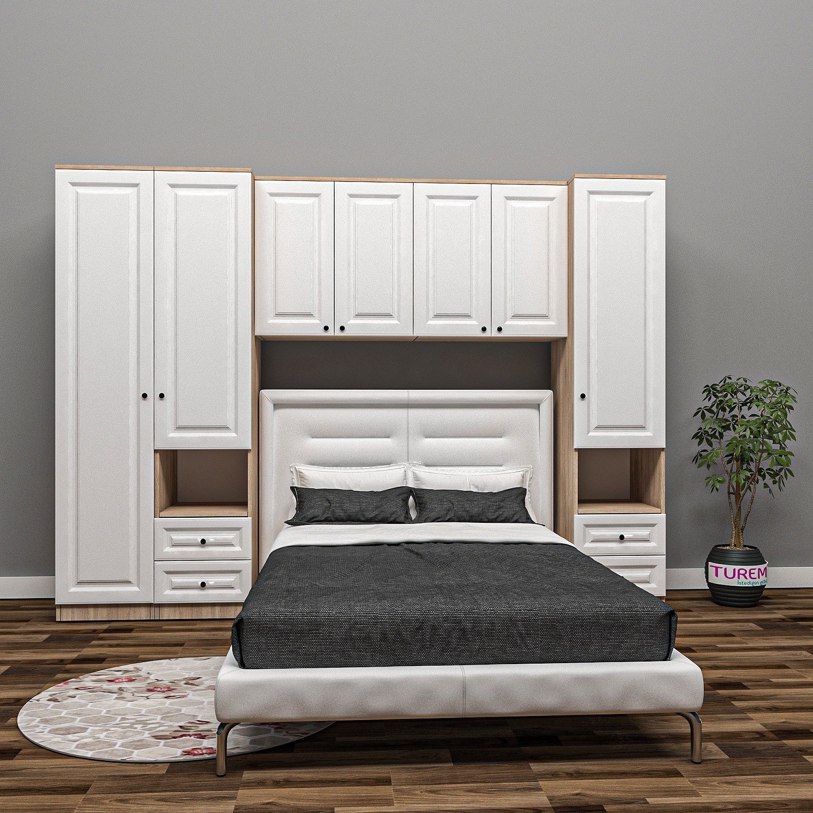 Ayışığı Yatak Üstü Gardrop