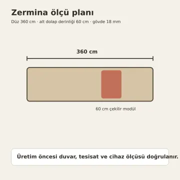 Zermina Sis Gri High Gloss Çekilir Altı Havalandırmalı Sarımsak Kavanozu Beşikli Düz Mutfak Dolabı