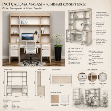 İnci Çalışma Masası