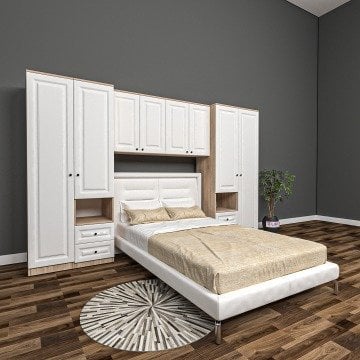 Papatya Yatak Üstü Gardrop