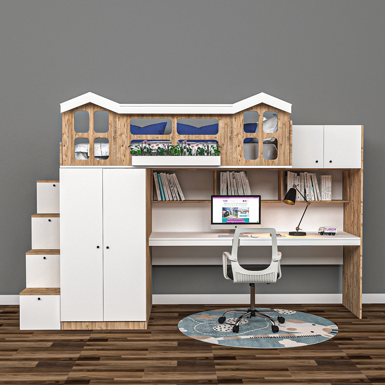 Afran Çalışma Masalı Ranza