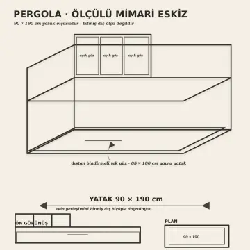 Pergola 90x190 Yavrulu Sedir
