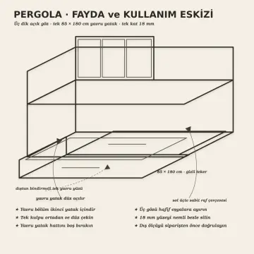 Pergola 90x190 Yavrulu Sedir