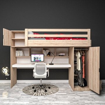 Trendy Çalışma Masalı Ranza