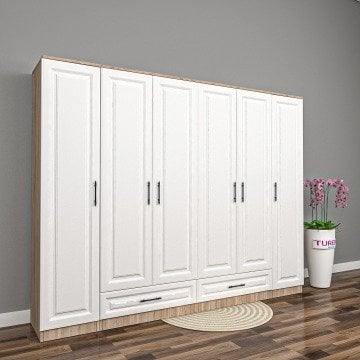 Macaron 6 Kapılı Membran Gardrop