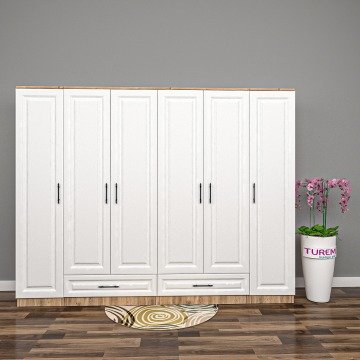 Macaron 6 Kapılı Membran Gardrop