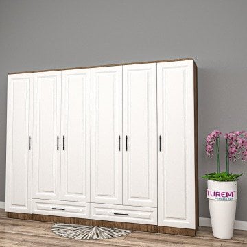 Macaron 6 Kapılı Membran Gardrop