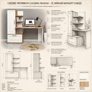 Cherry Membran Çalışma Masası