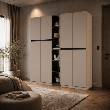 Liora LED MDF Gardırop*