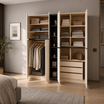 Liora LED MDF Gardırop*
