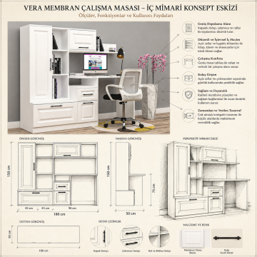 Vera Membran Çalışma Masası