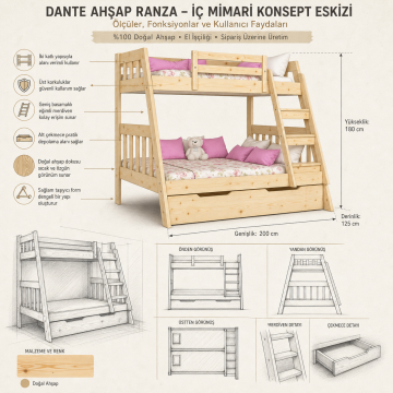 Dante Ahşap Ranza