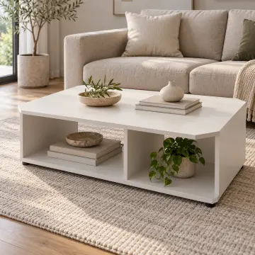 Zıt Köşe 92×68 cm Asimetrik Orta Sehpa