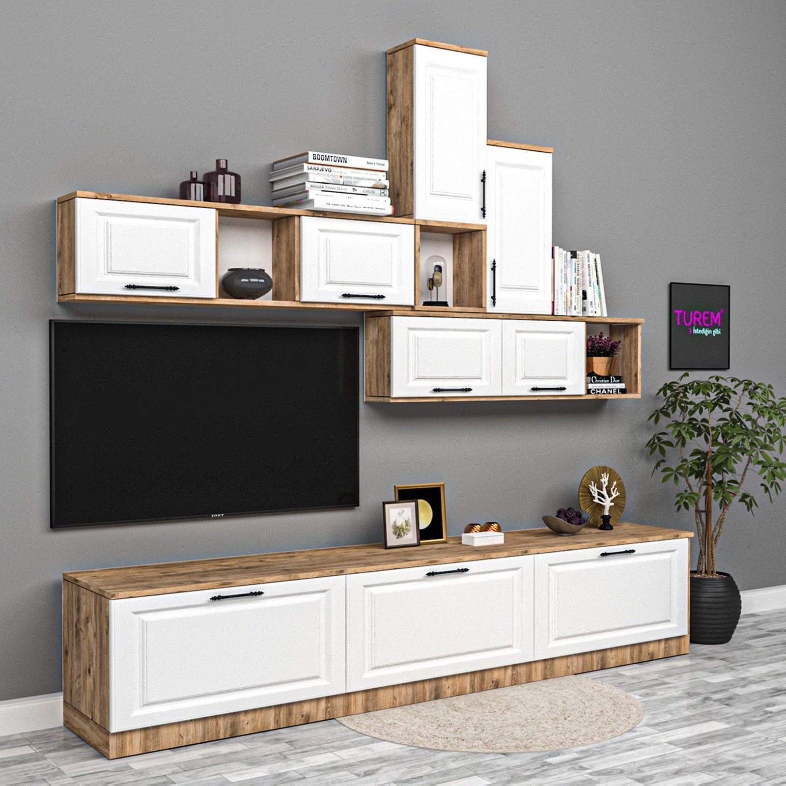 Geometrik Membran Tv Ünitesi