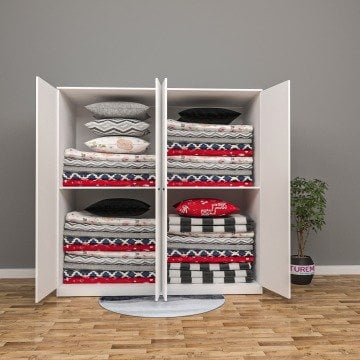 Madolya Membran 4 Kapaklı Yüklük Dolap