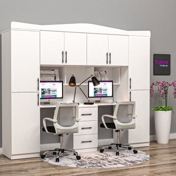 İnci Dolaplı Çalışma Masası