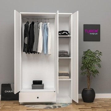 3 Kapılı 1 Çekmeceli Gardrop