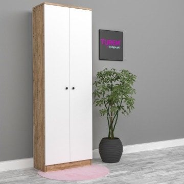 Home Çok Amaçlı 2 Kapaklı 8 Raflı Dolap