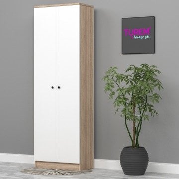 Home Çok Amaçlı 2 Kapaklı 8 Raflı Dolap