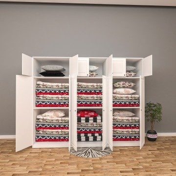 Jumbo Membran 12 Kapaklı Yüklük Dolap