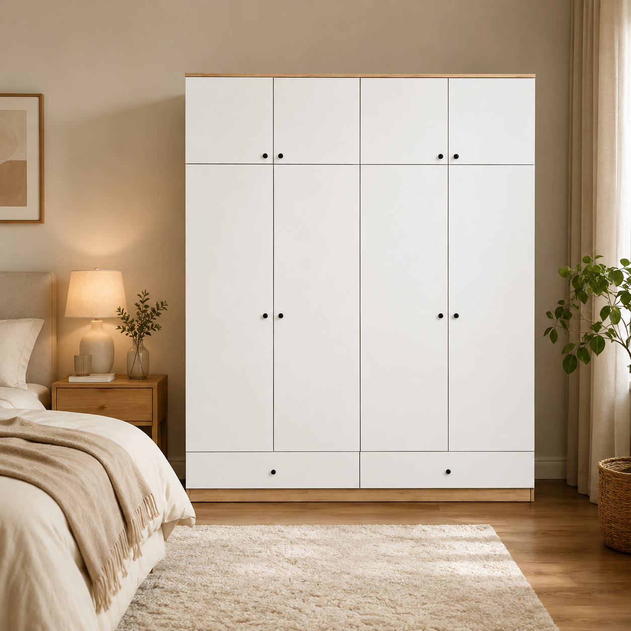 Home 8 Kapaklı 2 Çekmeceli Yüklük Dolap