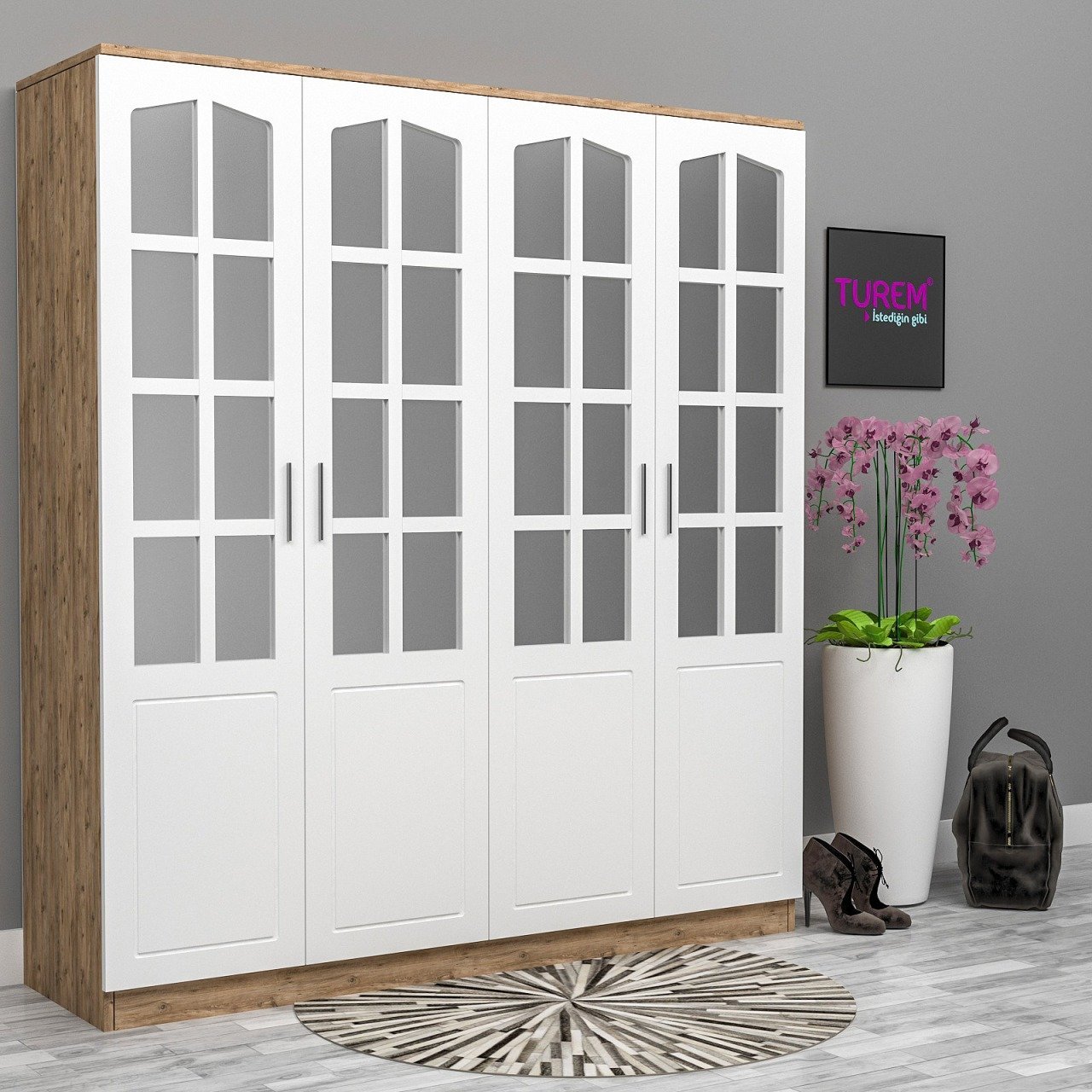 Membran Kapaklı Gardırop