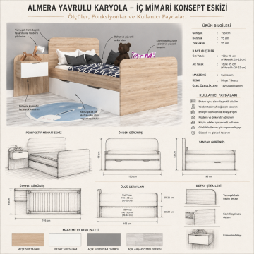 Almera Yavrulu Karyola