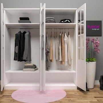 Membran Kapaklı Gardırop