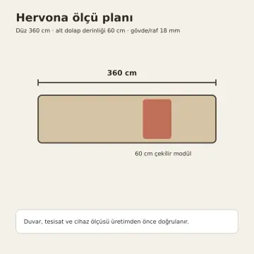 Hervona Sis Gri High Gloss Çekilir Altı Saplı Mini Sos Tenceresi Kademeli Beşikli Düz Mutfak Dolabı
