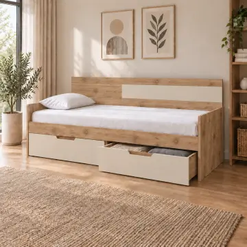 Katman 90x190 Çekmeceli Sedir