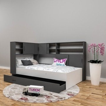 Artem Dolaplı Yavrulu Karyola