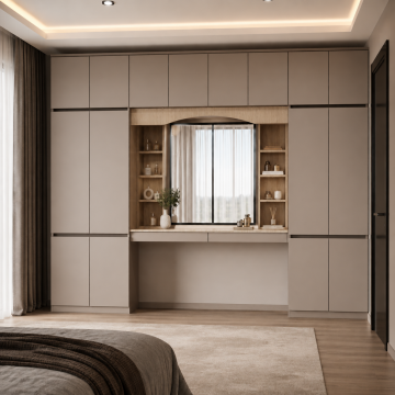 Sonomo Vizon Cam Önü Çalışma Masalı Dolap*
