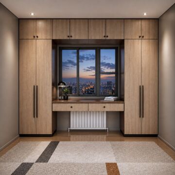 Sonomo Vizon Cam Önü Çalışma Masalı Dolap*