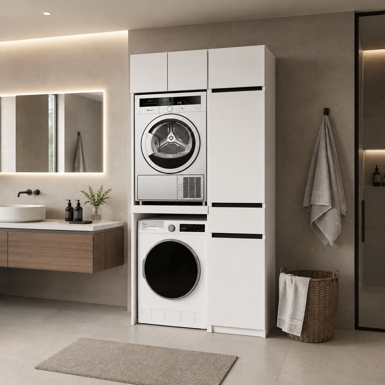 MONOLINE – Çamaşır ve Banyo Depolama Ünitesi*
