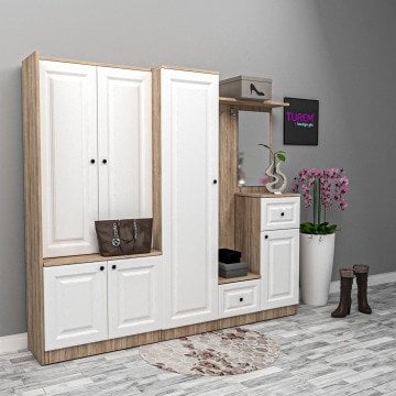 Ela Çekmeceli Membran Portmanto