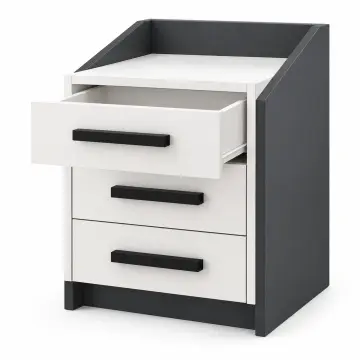 Yamaç 60 Üç Çekmeceli Geniş Komodin