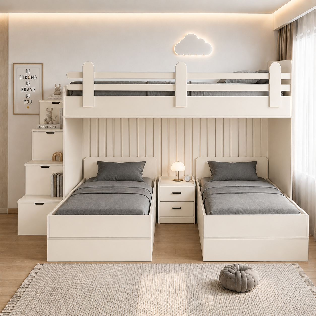Luna trio 3 yataklı ranza*