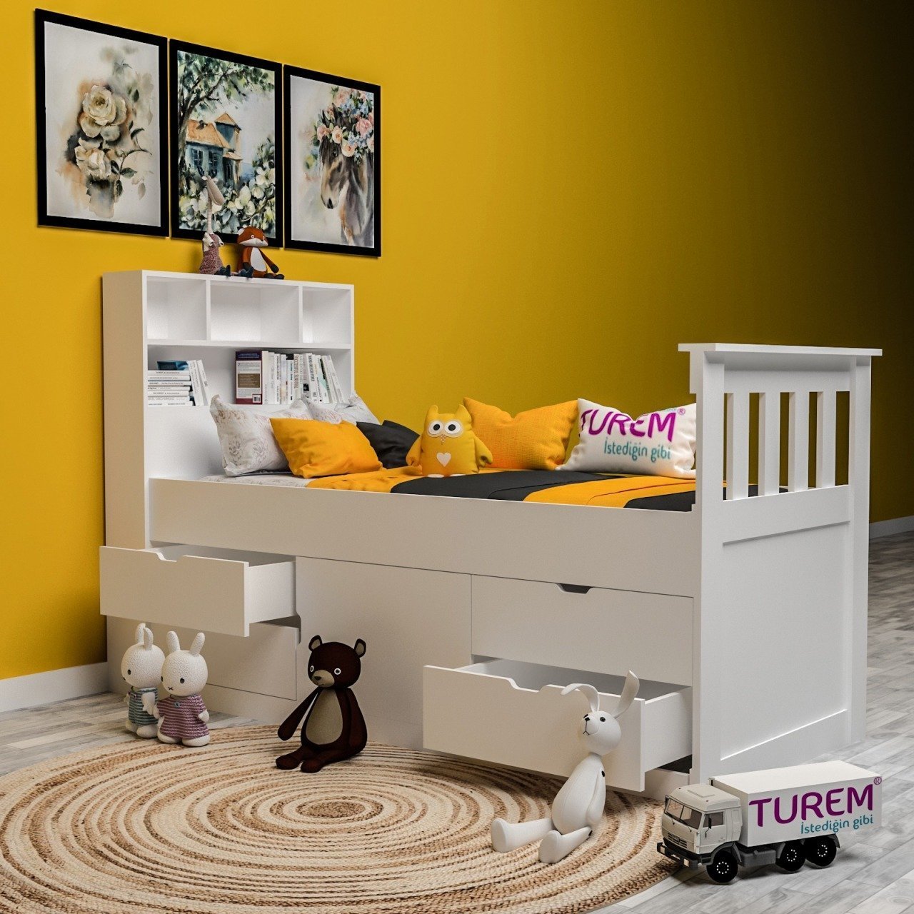 Begonya Çekmeceli Ranza